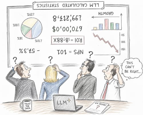 People looking at jumbled nonsense statistics